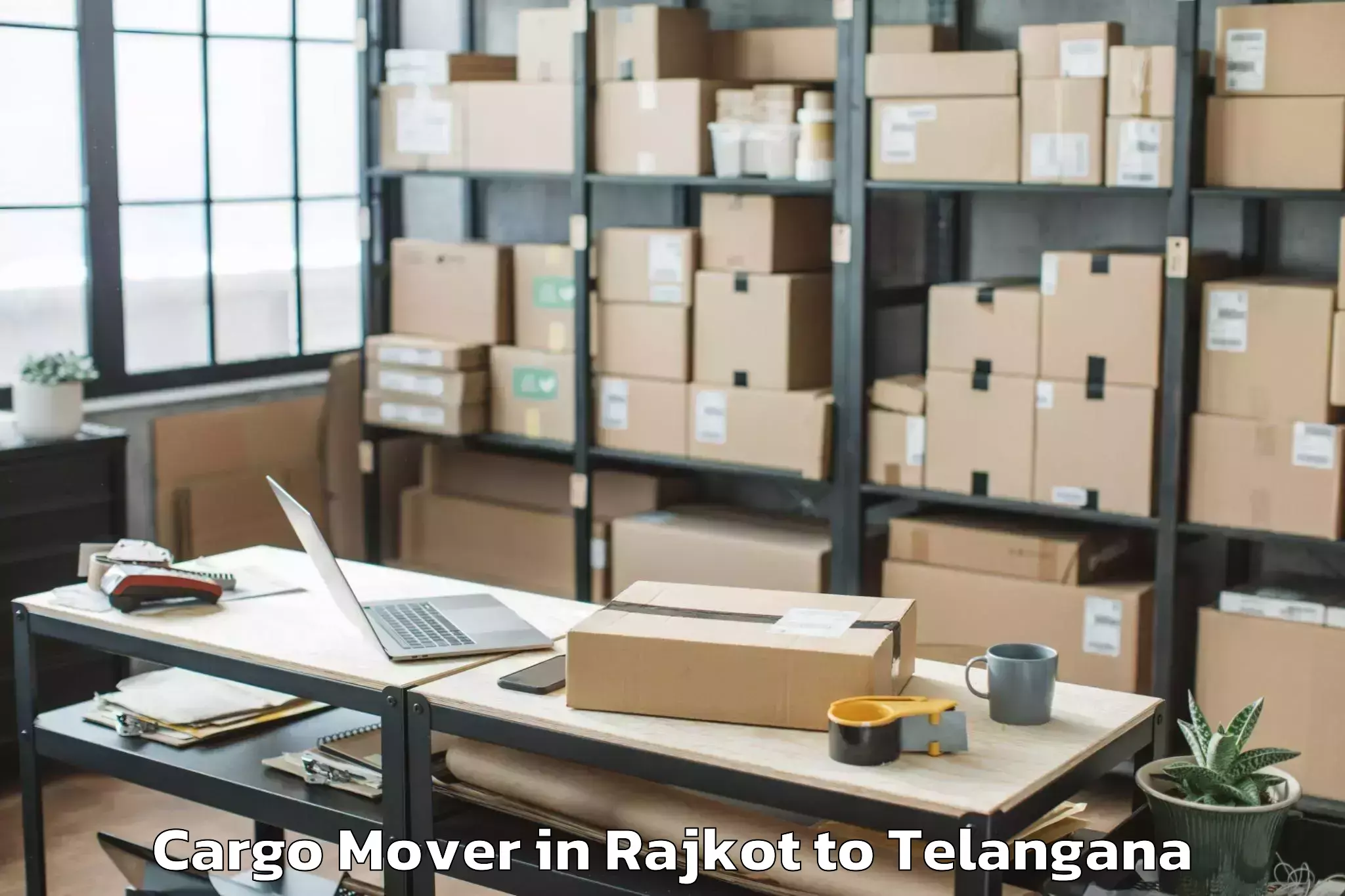 Book Rajkot to Medical Devices Park Hyderabad Cargo Mover